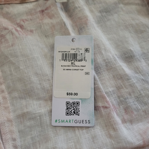 Guess top size xl floral print - Picture 4 of 8